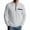 Gray, variant on Mens Long Sleeve Tops Collared Zipper Neck Golf Dressy Top Casual Dressy Worko Tees with Pockets