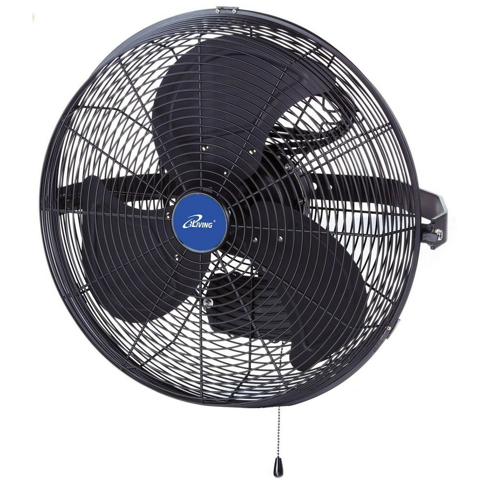 iLIVING 18" WallMount Outdoor Misting Fan, Black