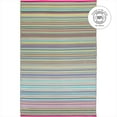 thumbnail image 4 of Fab Habitat Outdoor Rug - Waterproof, Fade Resistant, Crease-Free - Premium Recycled Plastic - Striped - Porch, Deck, Balcony, Mudroom, Laundry Room, Patio - Cancun - Candy - 3 x 5 ft, 4 of 9