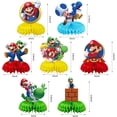 thumbnail image 3 of Honeycomb Centerpiece Super Brother Themed Party Supplies Birthday Party Decoration (7 Pcs), 3 of 8