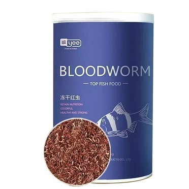 MorexLab Bloodworms Fish Food, 25g Can