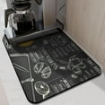 thumbnail image 3 of Coffee Bar Mat Accessories for Countertop Absorbent Hide Stain Rubber Backed Dish Drying Mats for Kitchen Counter Draining Pad Decor Gift Fit Under Coffee Maker Coffee Pot Espresso Machine (24x18in), 3 of 6