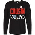 thumbnail image 3 of Inktastic Cousin Squad Baseball and Bat Long Sleeve T-Shirt, 3 of 5