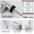 thumbnail image 3 of Wowow Kitchen Faucet and Water Filter Faucet Combo, WOWOW Stainless Steel Kitchen Sink Faucet with Drinking Water Faucet for Reverse Osmosis or Water Filtration System, Polished Chrome, 3 of 5