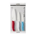 thumbnail image 6 of Kyocera Advanced Ceramic Revolution 3 Piece Knife Set with 5.5" Santoku, 4. 5" Utility and 3" Paring Knife, Pink/White, 6 of 7