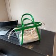 thumbnail image 5 of Bolso de mano simple de moda de PVC de gran capacidad para mujer (verde) Likrtyny Para Estrenar, 5 of 5