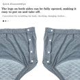 thumbnail image 2 of CNKOO sous-Vêtements d'Incontinence Imperméables pour Personnes Âgées Handicapées Design à Double Ouverture Latérale Couches Réutilisables Non Humides et Anti-Fuites, 2 of 7