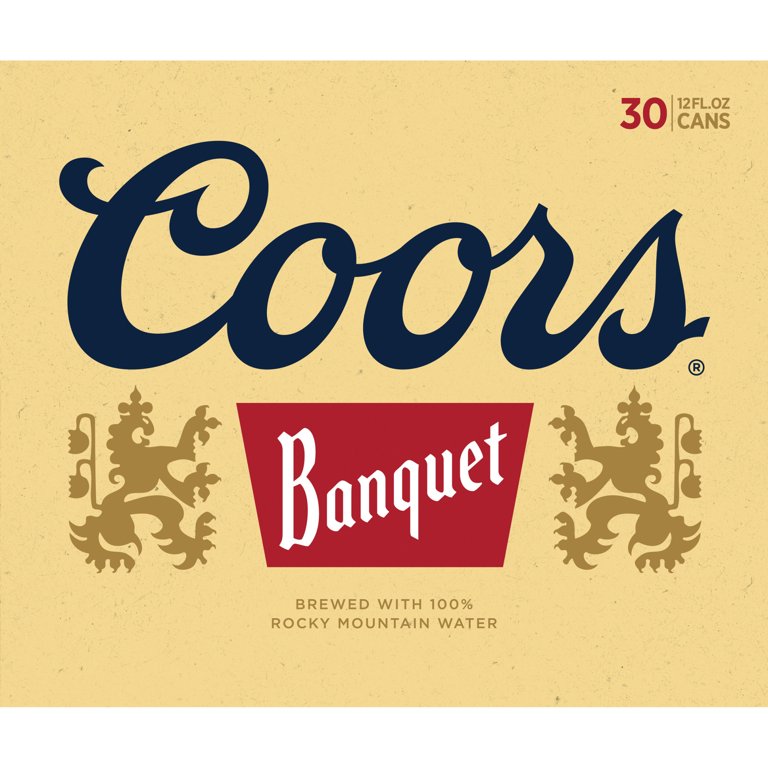 Coors Banquet Lager Beer, 30 Pack, 12 Fl Oz Cans, 5 ABV