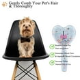 thumbnail image 4 of LHYXU Small Dog Brush, Soft Dog Grooming Comb for Shih Tzus, Yorkies, Maltipoos, Maltese, Love Shape Puppy Massaging Pet Hair Brush, Cat Brush, for Small Dogs Cats of All Hair Types (BlueGreen), 4 of 7