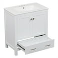 thumbnail image 2 of 30" Bathroom Vanity With Ceramic Sink, Modern Bathroom Vanities Cabinet With 1 Drawer, 2 Soft Closing Door,  Wood Frame, Painted Surface, 2 of 9