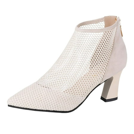 

Womens Boots Heel for Wedding Party Dress High Fasion Heel Sandal Autumn and Winter and Warm Women Ankle Boots
