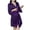 Purple, variant on Robes for Women Satin Robes for Bride Bridesmaid Silk Bathrobes Silky Kimono Robe for Wedding Party Loungewear Lace Sleepwear