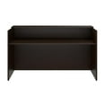 thumbnail image 2 of Arrive 72W x 30D Reception Desk with Shelf in Mocha Cherry - Engineered Wood, 2 of 8
