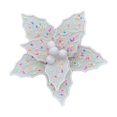 thumbnail image 2 of Herunwer Christmas Poinsettia Artificial Flowers Christmas Snow Tree Flowers Decoration Rustic Hanging Ornaments for Xmas Home Vase Decor, 2 of 6