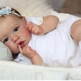 thumbnail image 1 of Muñeca Reborn ZTDOLL con ojos azules abiertos, 45 cm, niña, 1 of 5