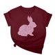 thumbnail image 1 of Tops de Cuello Alto para las Mujeres Amante Impreso Camiseta Cuello Redondo Manga Corta, Poliéster Spandex, 1 of 7