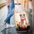 thumbnail image 3 of Happy Thanksgiving Australian Shepherd with Turkey Pumpkins Autumn Vibes Travel Luggage Cover Aussie Dog Lover Gifts Suitcase Dust Protective Decor - 12018, 3 of 5