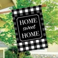 thumbnail image 4 of Briarwood Lane Home Sweet Home Checkered Spring House Flag, 4 of 4
