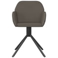 thumbnail image 2 of vidaXL Swivel Dining Chairs 2 pcs Dark Grey Velvet, 2 of 5