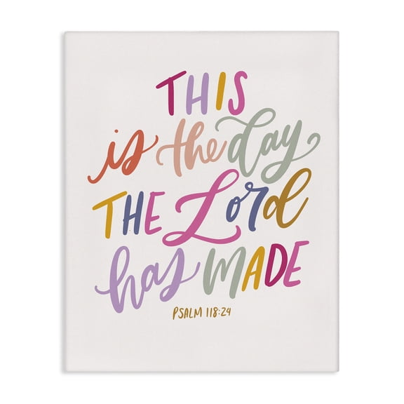 Stupell Industries Farmhouse The Day The Lord Has Made Canvas Art, 16 x 20, by Isabela Schielke