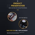 thumbnail image 4 of Yeacher 35W 7000RPM Fixed Angle Auto Cutter Sharpener Belt Sander DIY Polishing Machine Multi-function Mini Desktop Belt Sander Machine, 4 of 8