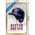 thumbnail image 3 of MLB Boston Red Sox - Drip Helmet 20 Wall Poster, 14.725" x 22.375", Framed, 3 of 3