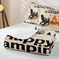 thumbnail image 4 of Erosebridal Teens Campfire Barbecue Twin Quilt Set,Happy Camping Twin Coverlet Set for Boys Girls, 4 of 7