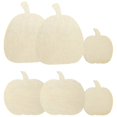 thumbnail image 4 of 6pcs Autumn Pumpkin Wooden Cutouts Thanksgiving Wood Signs Blank Pumpkin Block Pendant 30X23CM, 4 of 5