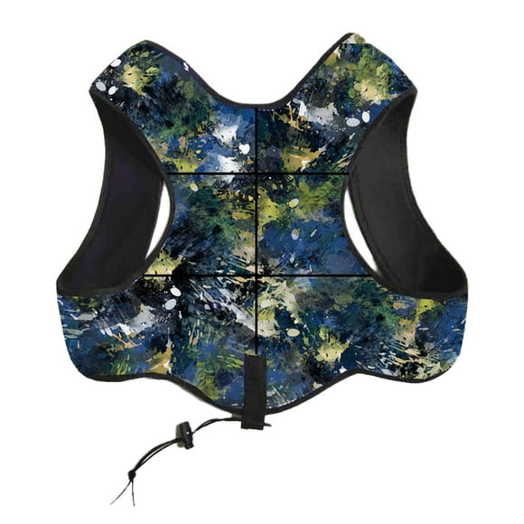 Chaleco lastrado para buceo, apnea, neopreno para vela Azul L
