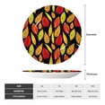 thumbnail image 2 of Wukai Autumn With Leaves Print Decorative Plate for Display,Bone China Decorative Plate, Ceramic Dinner Plate with Stand, Vertical Ceramic Plate-10in, 2 of 6