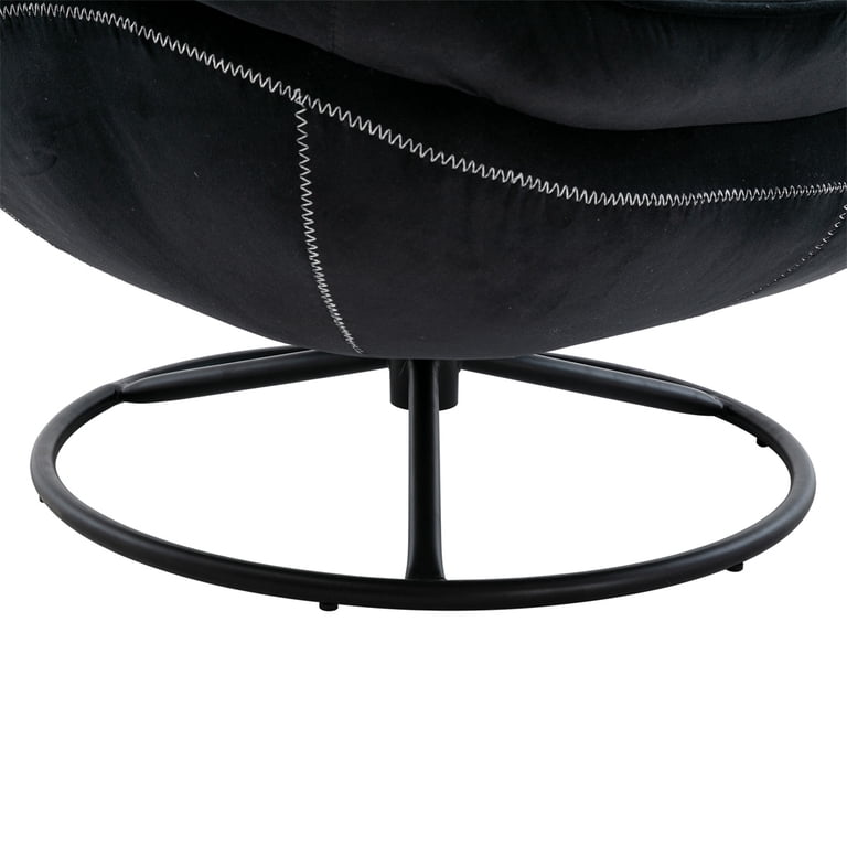 Modern Accent Chair With Removable Cushion Velvet Swivel Accent Chair ...