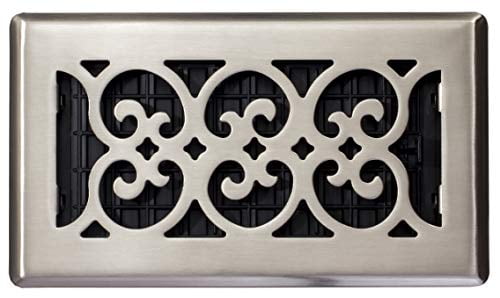 Floor Register 5.5 X 9.5, Brushed Nickel, Steel SPH408-NKL