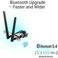 thumbnail image 4 of ASUS WiFi 7 PCI-E Adapter with 2 external antennas - PCE-BE6500, 4 of 9