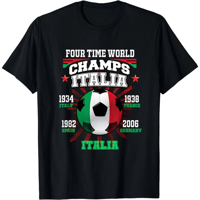 Camiseta de Fútbol Italia con Años de Copas para Fanáticas del Calcio