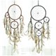 thumbnail image 4 of hecho a mano, colgante , decoración de pared para el hogar, blanco # 1 marrón Sunnimix Dream Catcher Net, 4 of 7