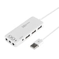 thumbnail image 1 of HEVIRGO 7.1 Channel USB2.0 Hub External Sound Card Audio Adapter Headphone Mic Converter, 1 of 10