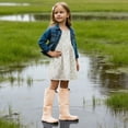thumbnail image 2 of Krdevn Kids Knee High Rain Boots Waterproof Rubber Pull On Outdoor Boots for Play,2.5-3 Years, 2 of 5