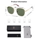 thumbnail image 5 of Gafas de sol SOJOS Classic Square SJ1137 para mujer y hombre, color dorado, 5 of 5