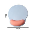 thumbnail image 2 of Ergonomic Candy-Color Mouse Pad, with Gel Wrist Rest Support, Non-Slip for Home Office Working, 2 of 6