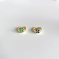 thumbnail image 3 of Womens Four Leaf Clover Copper Ring Adjustable Epoxy Leaves Green And Blue Vintage Jewelry Simple Lightweight Daily Wear, 3 of 4