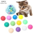 thumbnail image 3 of Sinyiin 10Pcs Cat Ball Toy Bouncing Balls for Cat Roller Toys Cat Interactive Balls Pet Interactive Ball Toys Dog Training Ball, 3 of 10