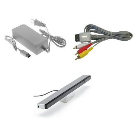 Wii Parts Bundle - Sensor Bar, AV Cable, and Power Adapter - by Mars