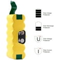 thumbnail image 4 of 1 Pack Replacement for iRobot Roomba Battery 500 Series, 3800mAh 14.4V Ni-MH Compatible with R3 500, 4 of 7