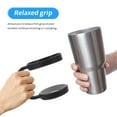 thumbnail image 4 of EeaseMX Vaso de 30 oz con asa de acero inoxidable para cerveza, con asa ajustable y antideslizante (negro), 4 of 7