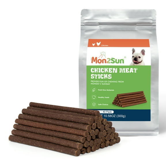 MON2SUN Chicken & Chicken Liver Sticks Small Dog Treats, 10.5 oz (40 Count)
