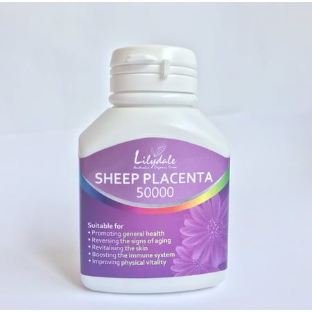 Lilydale High Strength Sheep Placenta Essence Extract Anti-aging Capsules 50000 60 Capsules (Best Sheep Placenta Capsules)