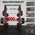 thumbnail image 5 of Smith Machine for Home Gym,2000LBS Multi-Function Power Cage with Cable Crossover System, Squat Rack with Smith Bar and More Attachment, 5 of 10