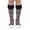 Black, variant on Jefferies Socks Girls Zebra Animal Print Fuzzy Trim Cuff Knee High Socks 1 Pair Pack