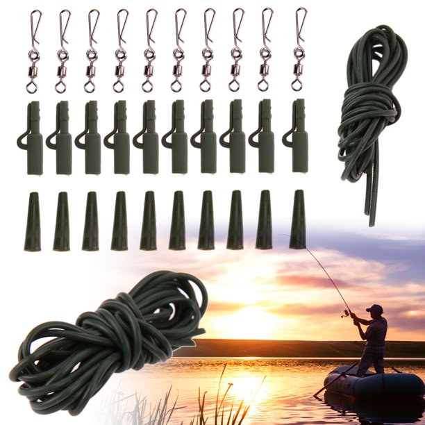 Funda Giratoria 32 unids/set equipo de pesca herramientas prácticas Kit de pesca suministros de pesca al aire libre Sywqhk Libre de BPA