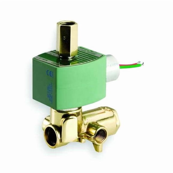 Redhat Solenoid Valve,Brass,Air, Inert Gas,1/4" 8345H003